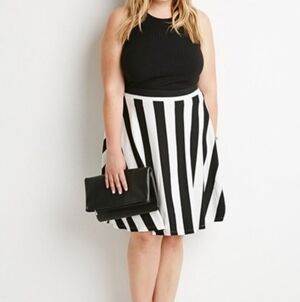 Black and White Stripe skirt